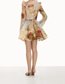 Sale ZIMMERMANN Luminosity Ruched Mini Dress