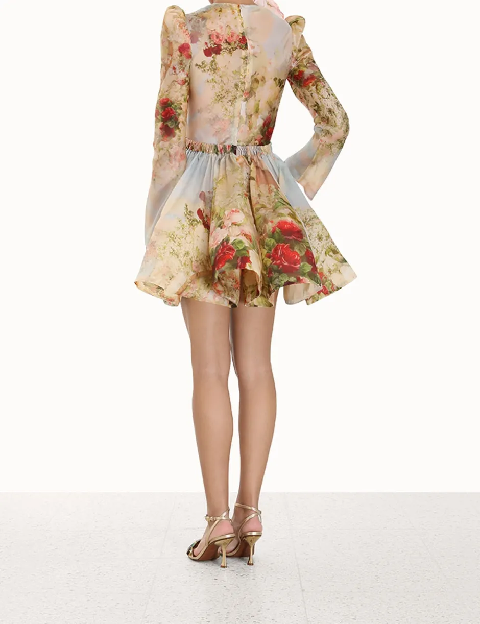 Hot ZIMMERMANN Luminosity Ruched Mini Dress