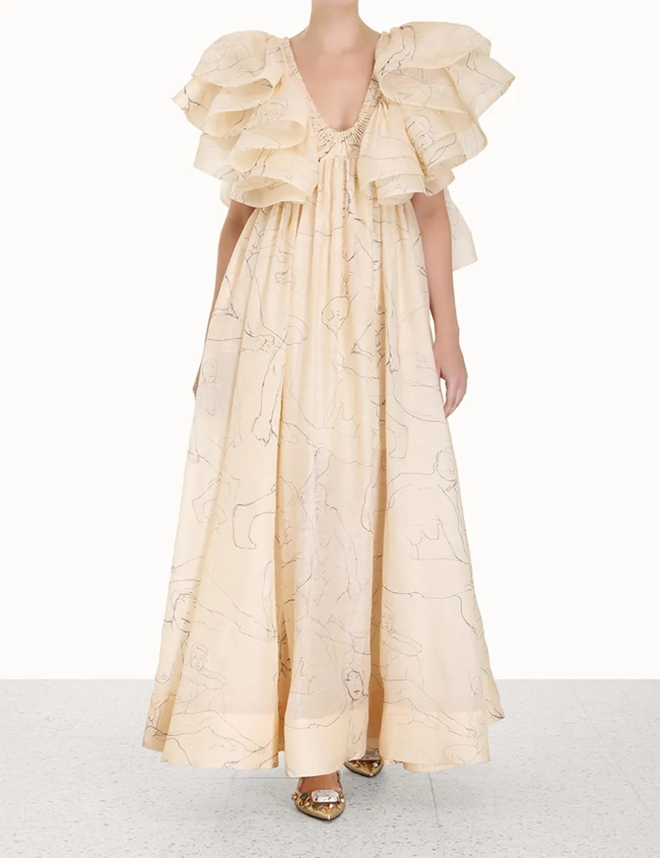 ZIMMERMANN Luminosity Ruffle Gown