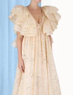 ZIMMERMANN Luminosity Ruffle Gown
