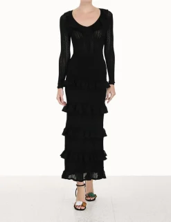 Clearance ZIMMERMANN Luminosity Ruffle Midi Skirt