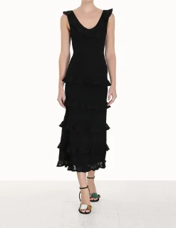 Discount ZIMMERMANN Luminosity Ruffle Tank Dress