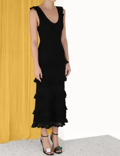 Sale ZIMMERMANN Luminosity Ruffle Tank Dress