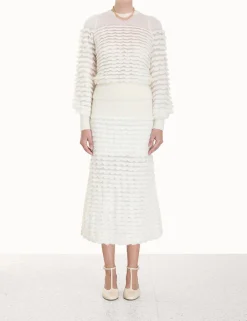 Discount ZIMMERMANN Luminosity Scallop Skirt