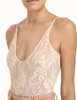 Best ZIMMERMANN Luminosity Scoop Neck Bodysuit