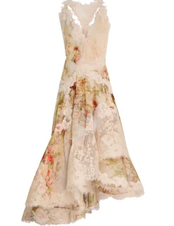 New ZIMMERMANN Luminosity Splice Lace Dress