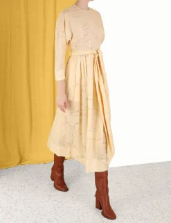Best ZIMMERMANN Luminosity Tie Midi Dress