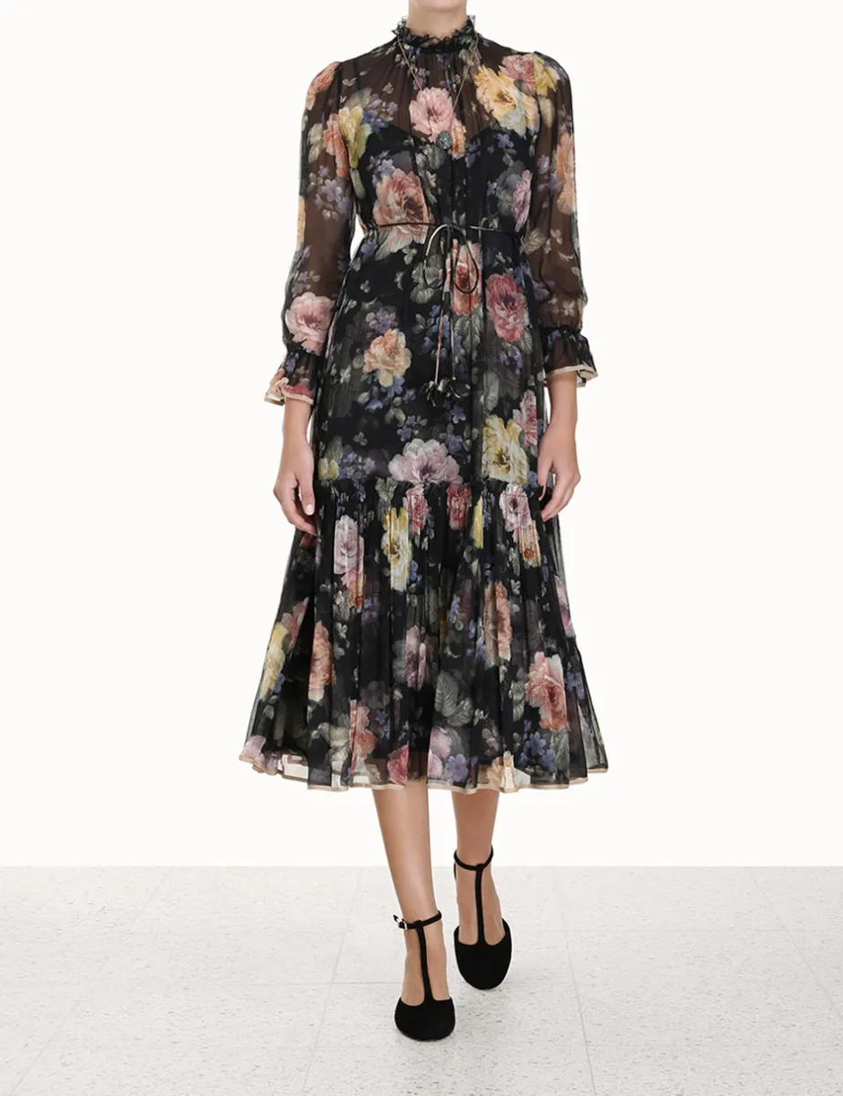Clearance ZIMMERMANN Luminosity Tubular Midi Dress