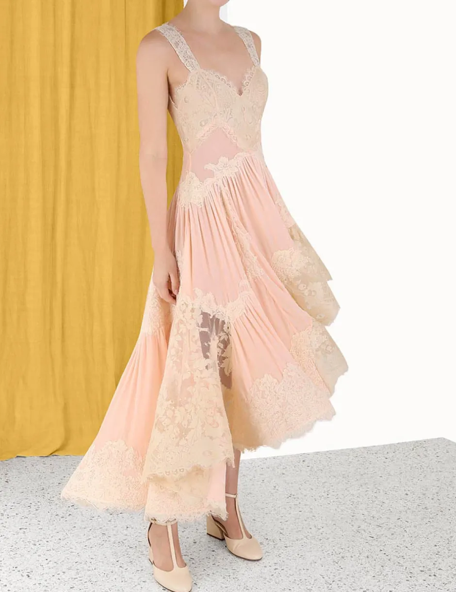 Online ZIMMERMANN Luminosity Velvet Lace Midi