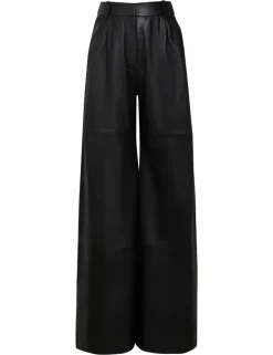 Sale ZIMMERMANN Luminosity Wide Leather Pant