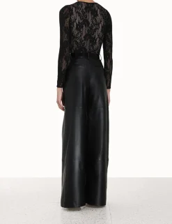 Sale ZIMMERMANN Luminosity Wide Leather Pant