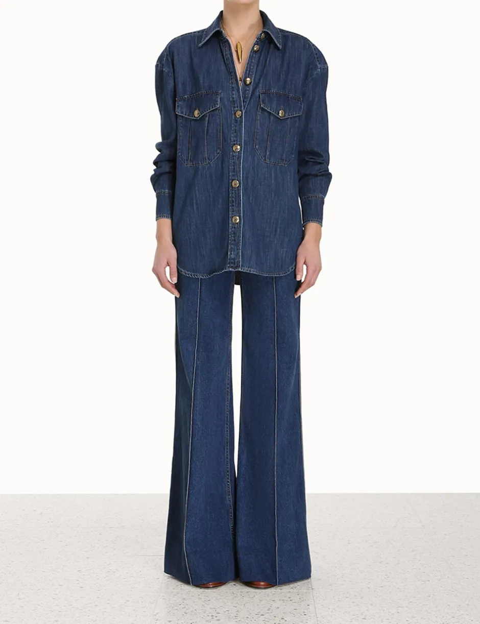 Clearance ZIMMERMANN Luminosity Wide Leg Jean