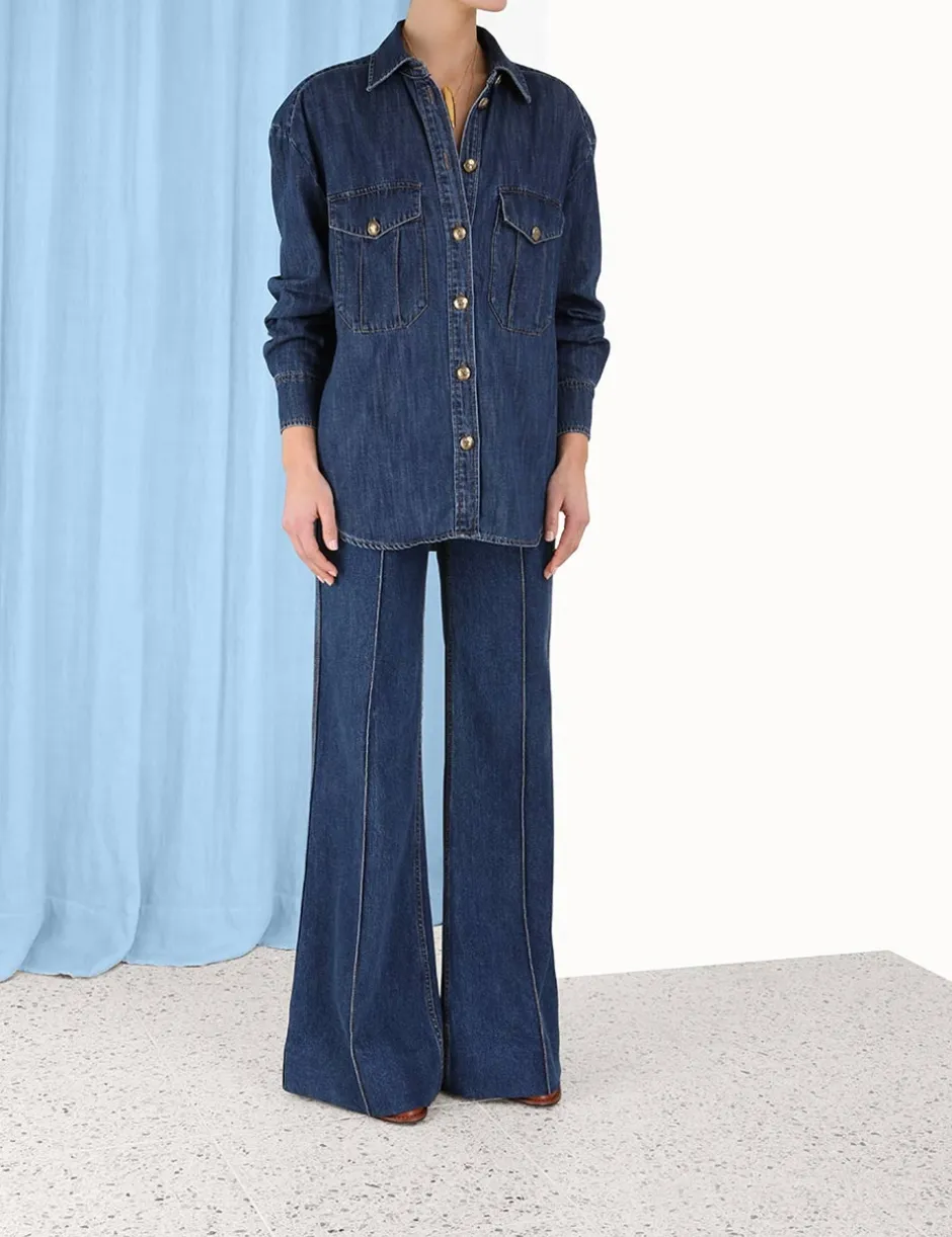 Clearance ZIMMERMANN Luminosity Wide Leg Jean