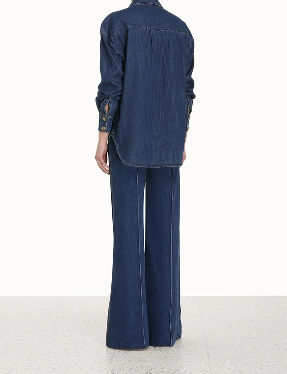 Clearance ZIMMERMANN Luminosity Wide Leg Jean