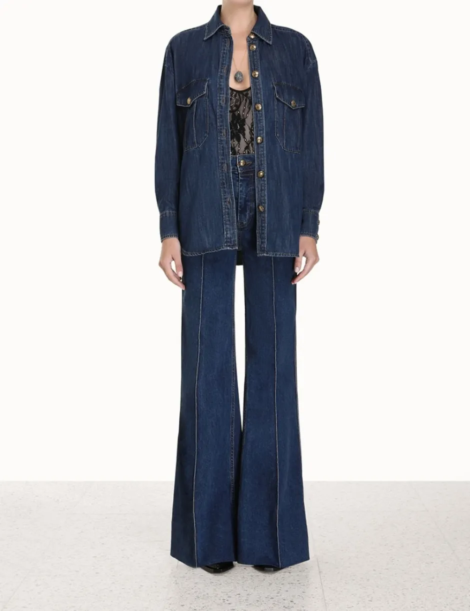 Clearance ZIMMERMANN Luminosity Wide Leg Jean