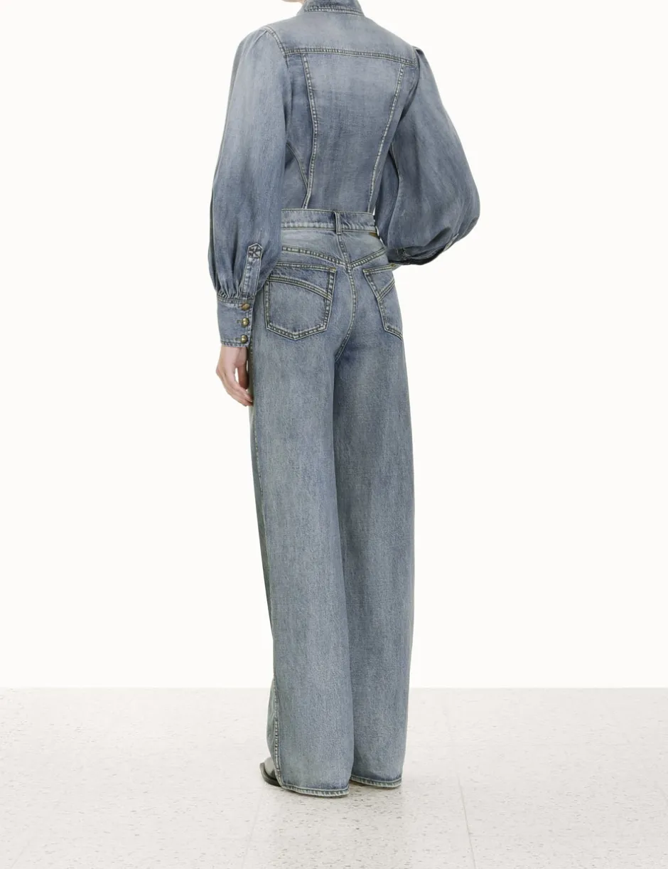 Outlet ZIMMERMANN Luminosity Wide Straight Jean