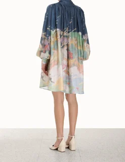 Clearance ZIMMERMANN Lyrical Barrel Mini Dress