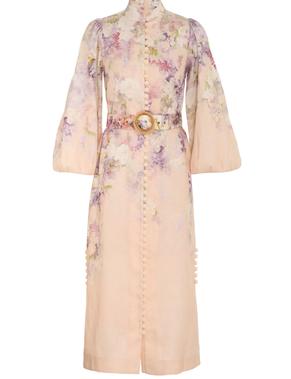 Clearance ZIMMERMANN Lyrical Buttoned Midi Dress