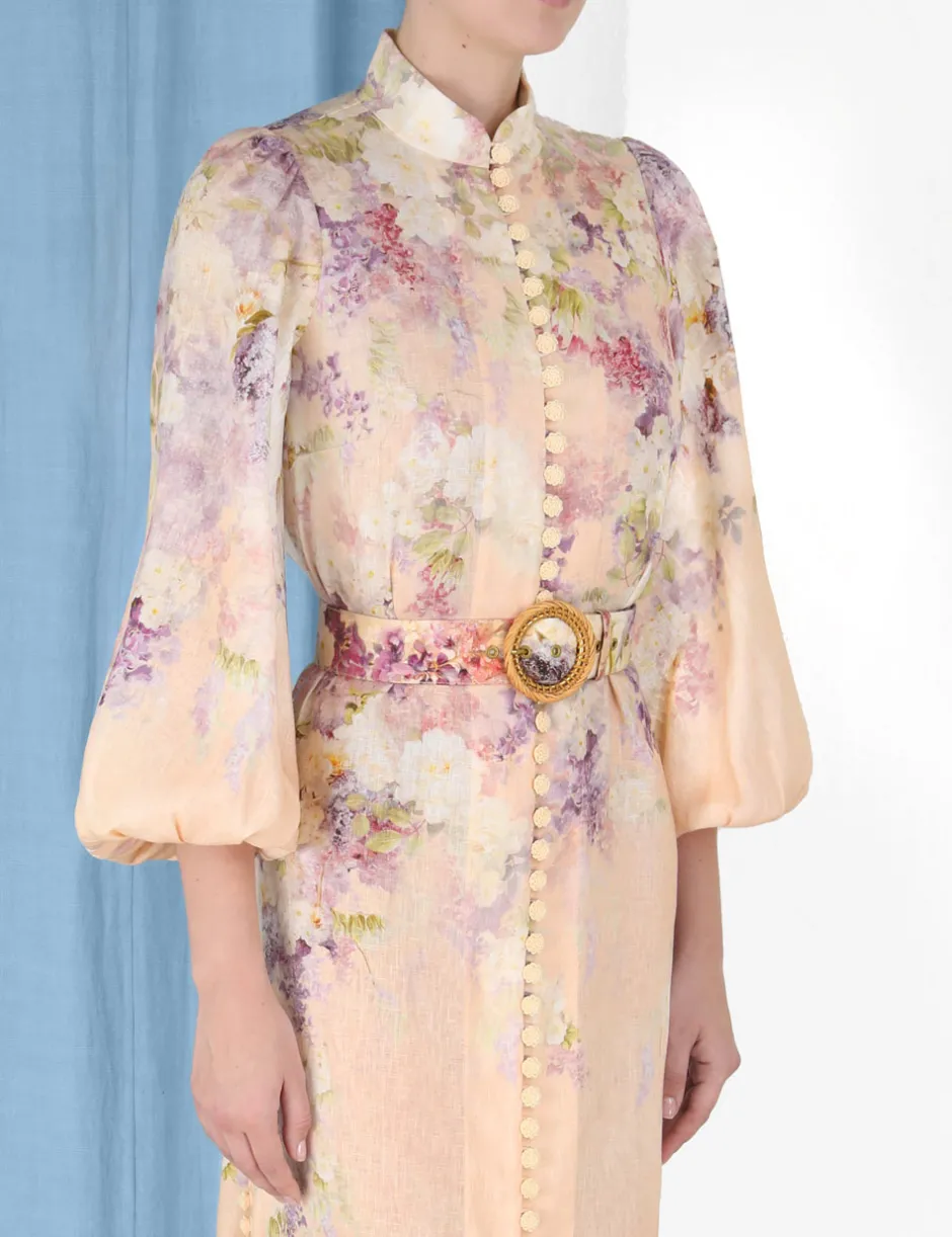 Clearance ZIMMERMANN Lyrical Buttoned Midi Dress
