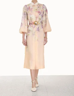 ZIMMERMANN Lyrical Buttoned Midi Dress