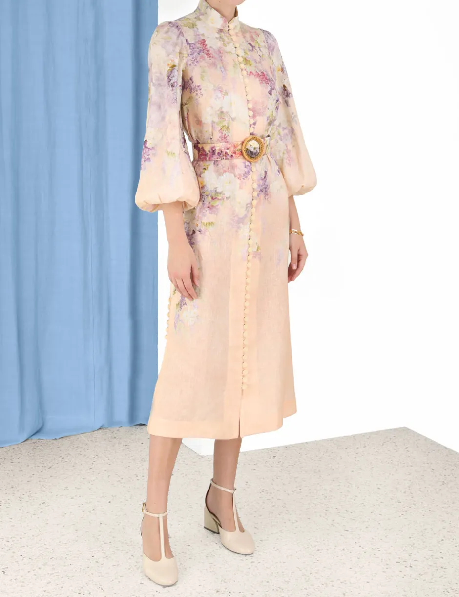 ZIMMERMANN Lyrical Buttoned Midi Dress