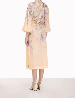 ZIMMERMANN Lyrical Buttoned Midi Dress