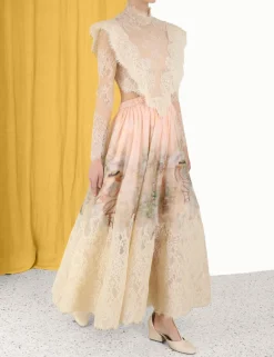 Clearance ZIMMERMANN Lyrical Corded Lace Gown