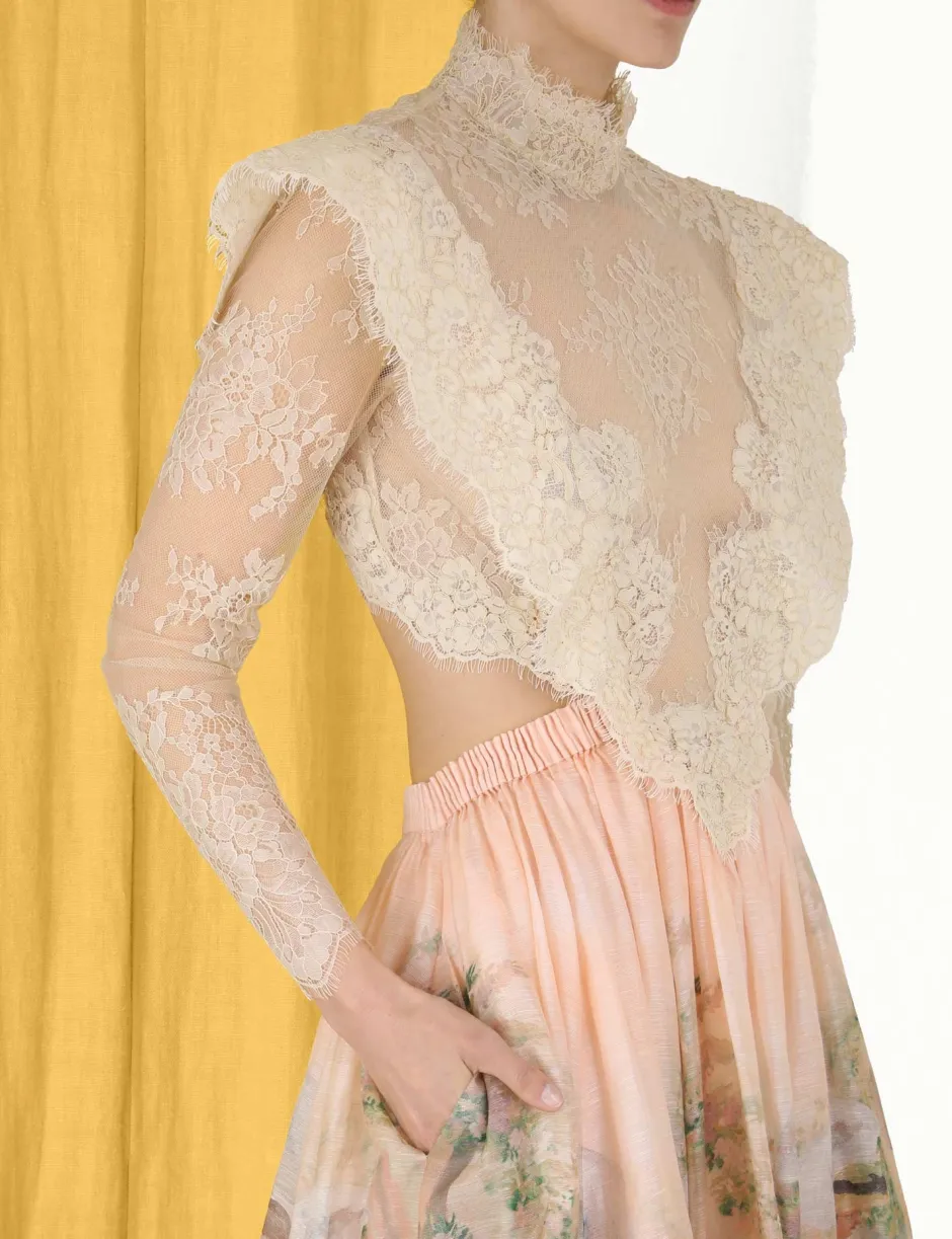 ZIMMERMANN Lyrical Corded Lace Gown