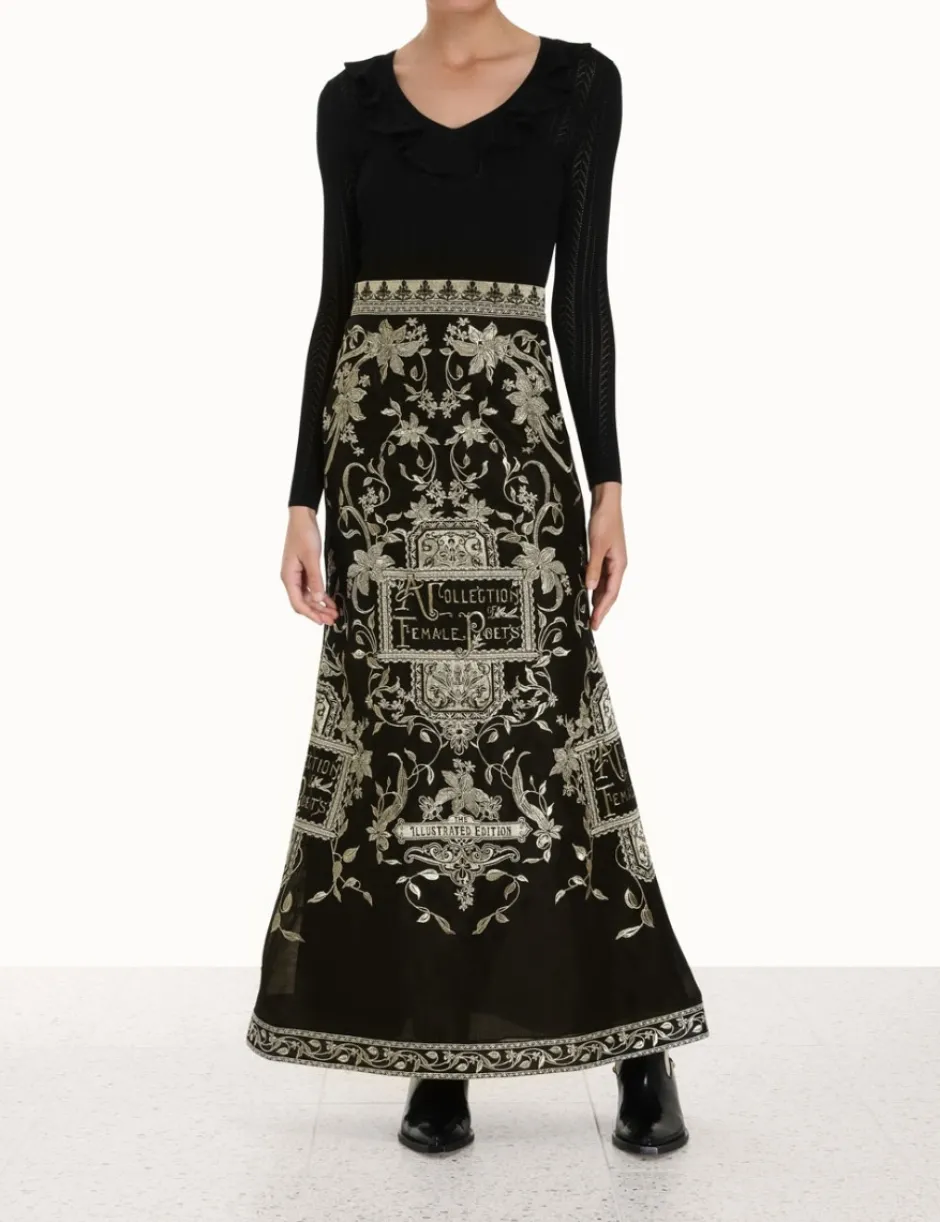 Online ZIMMERMANN Lyrical Embroidery Maxi Skirt