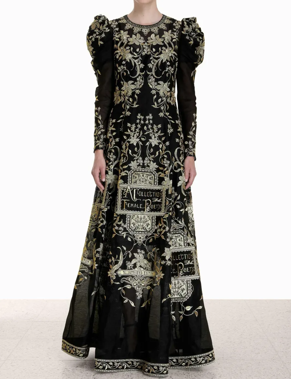 Sale ZIMMERMANN Lyrical Embroidery Midi Dress