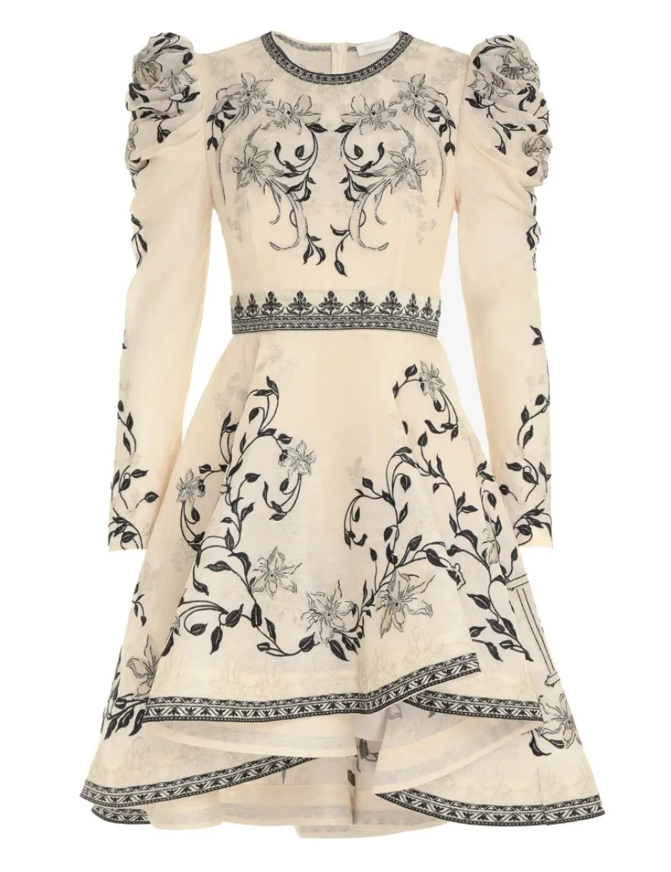 Sale ZIMMERMANN Lyrical Embroidery Mini Dress