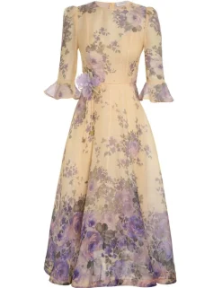 Outlet ZIMMERMANN Lyrical Flare Sleeve Midi