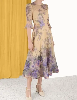 Outlet ZIMMERMANN Lyrical Flare Sleeve Midi