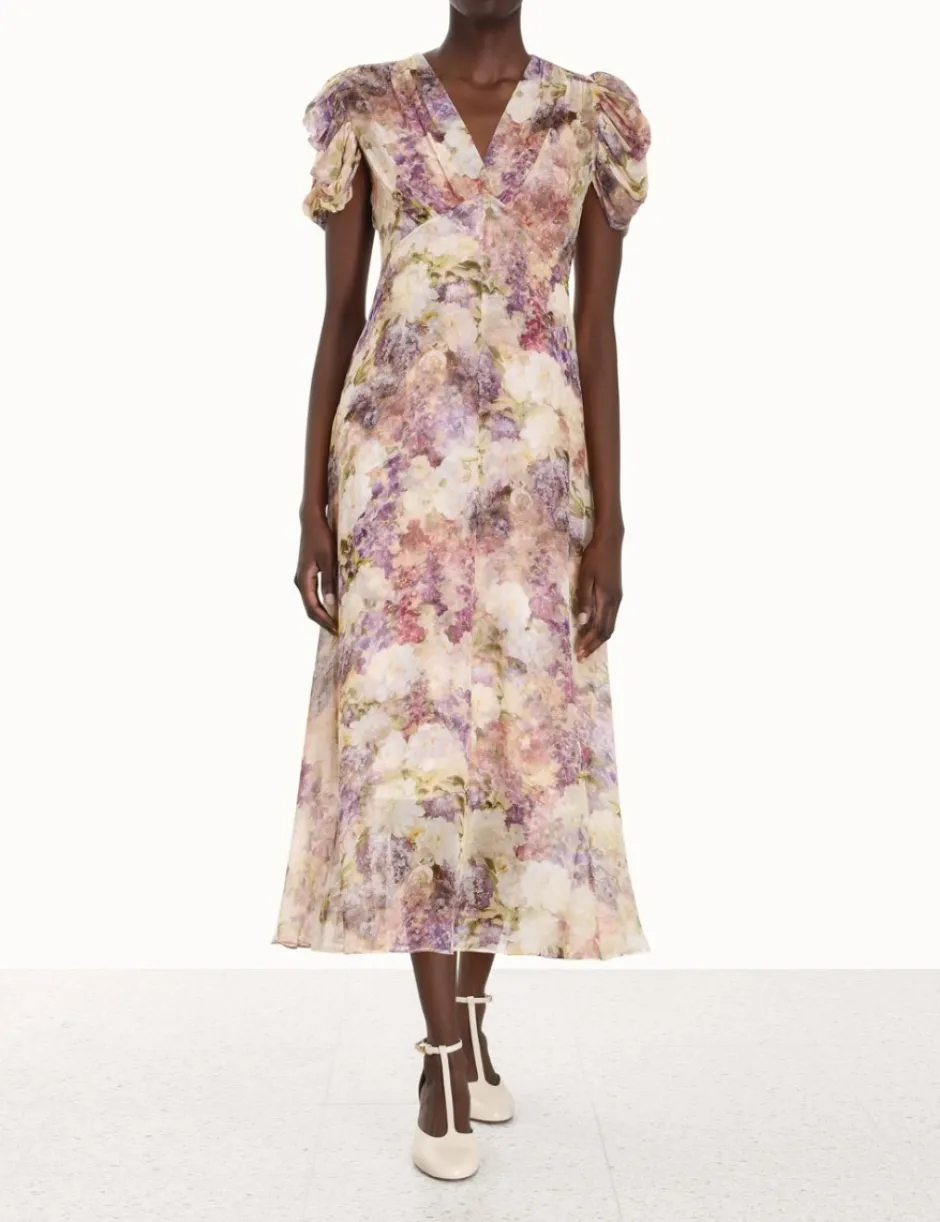 ZIMMERMANN Lyrical Gather Sleeve Midi