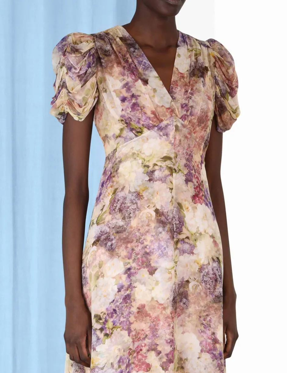 ZIMMERMANN Lyrical Gather Sleeve Midi