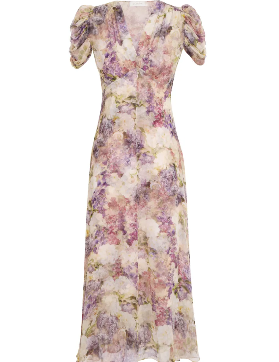 New ZIMMERMANN Lyrical Gather Sleeve Midi