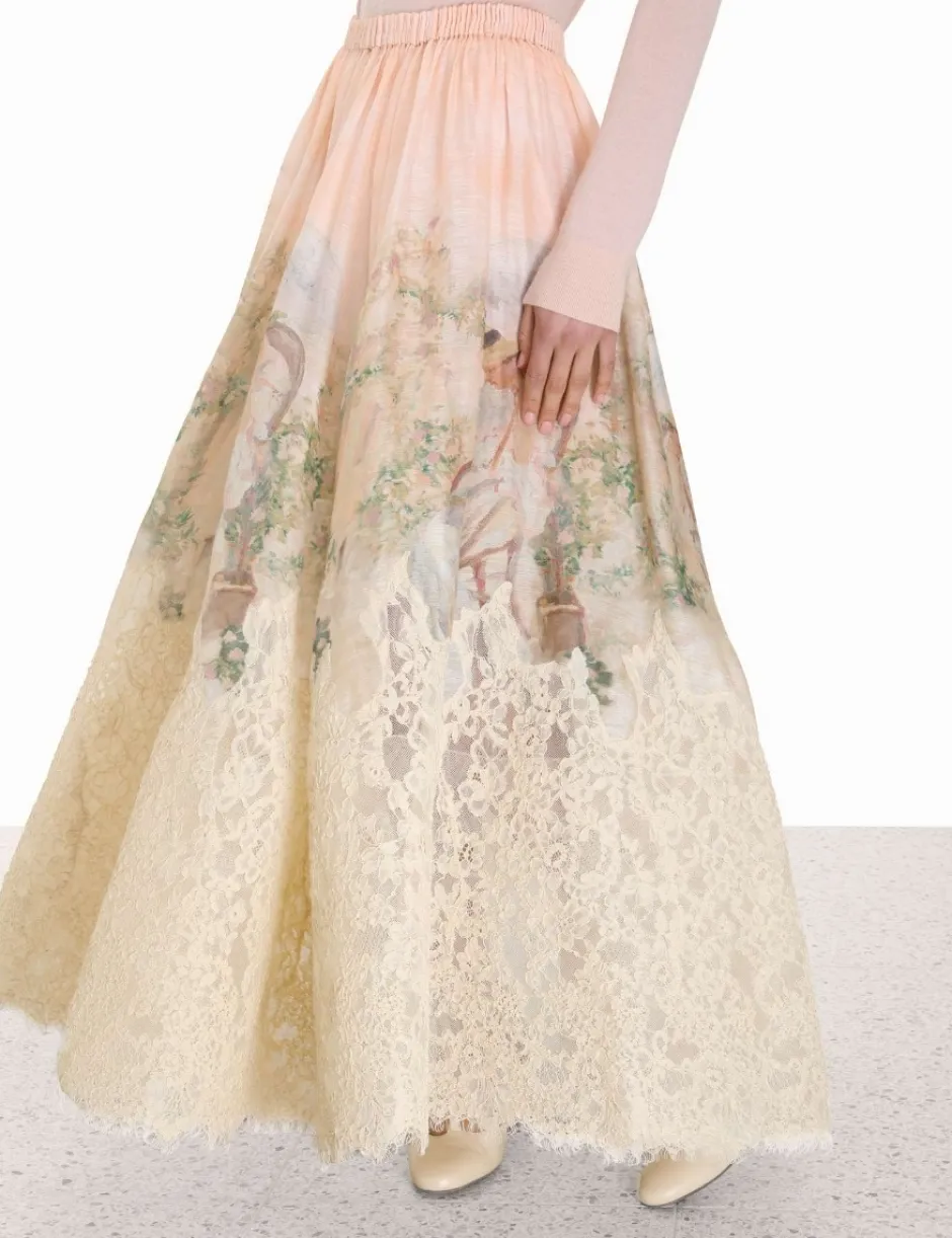 Clearance ZIMMERMANN Lyrical Lace Midi Skirt