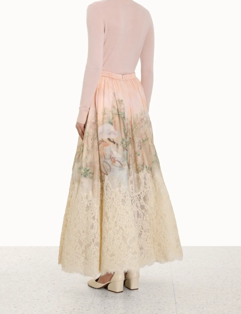 Clearance ZIMMERMANN Lyrical Lace Midi Skirt