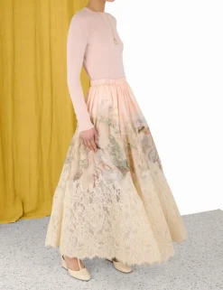 Hot ZIMMERMANN Lyrical Lace Midi Skirt