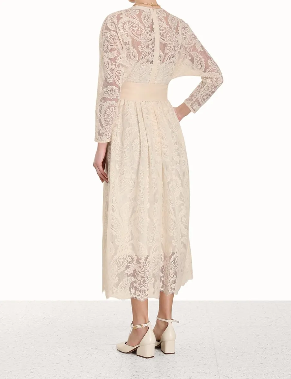ZIMMERMANN Lyrical Lace Tie Midi