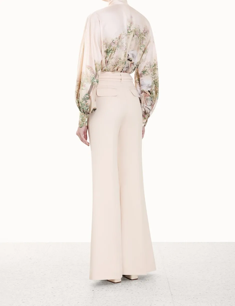 Hot ZIMMERMANN Lyrical Neck Tie Blouse