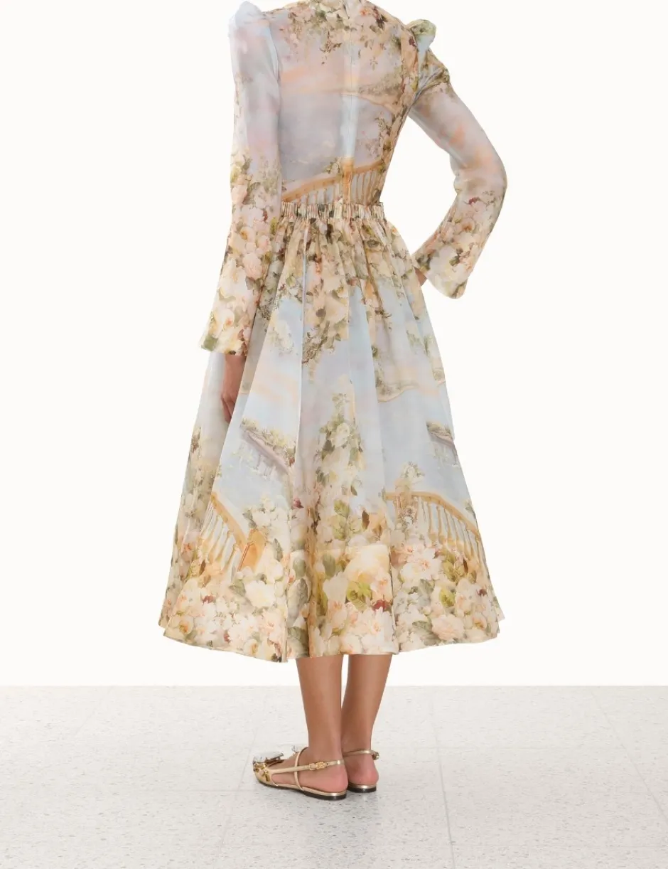 Discount ZIMMERMANN Lyrical Ruched Midi Dress