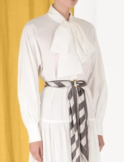 Discount ZIMMERMANN Lyrical Scarf Tie Shirt Dress
