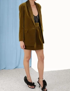 Discount ZIMMERMANN Lyrical Velvet Mini Skirt