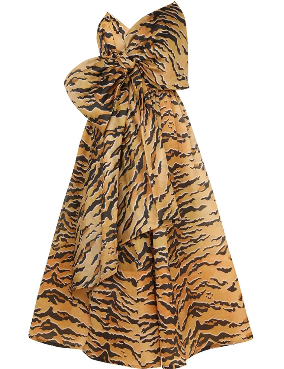 Sale ZIMMERMANN Matchmaker Bow Midi Dress