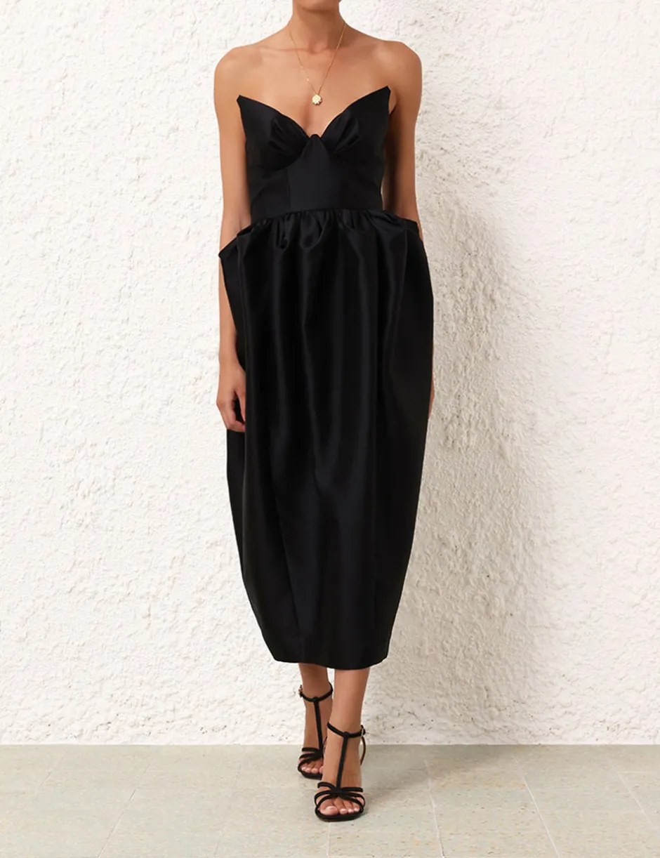 New ZIMMERMANN Matchmaker Bustier Midi Dress