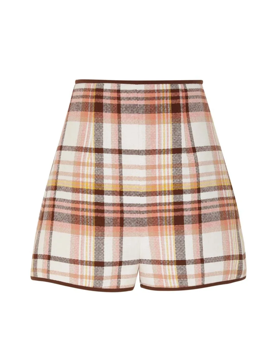 Clearance ZIMMERMANN Matchmaker Check Dance Short