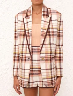 Outlet ZIMMERMANN Matchmaker Check Jacket