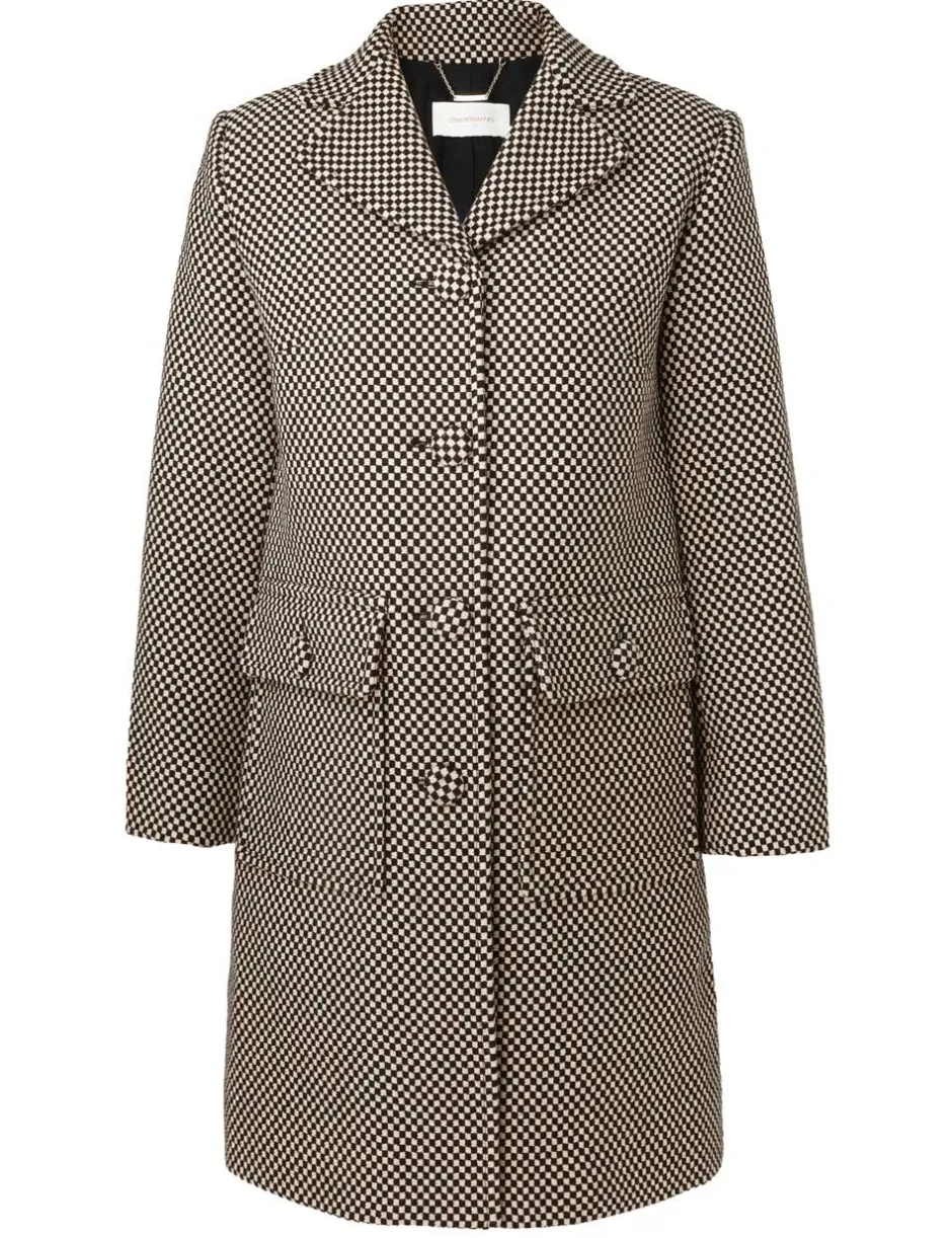 Sale ZIMMERMANN Matchmaker Check Mod Coat