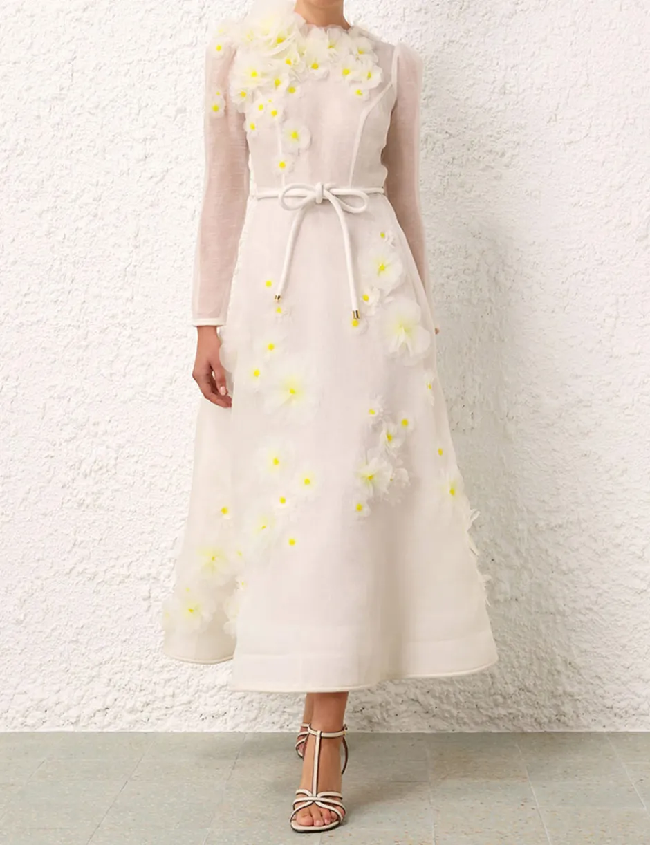 New ZIMMERMANN Matchmaker Daisy Midi Dress